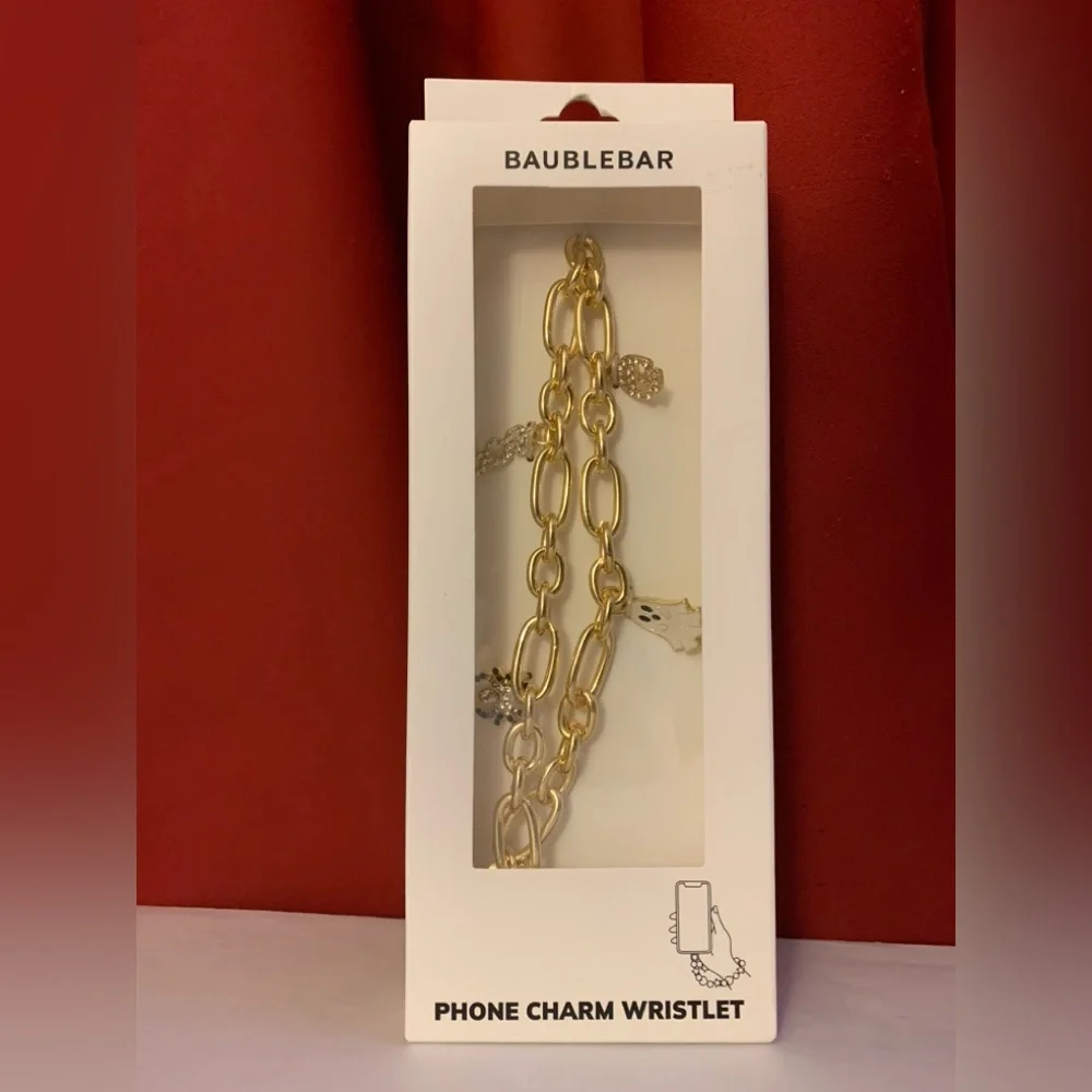 BaubleBar Halloween Gold Chain Phone Charm